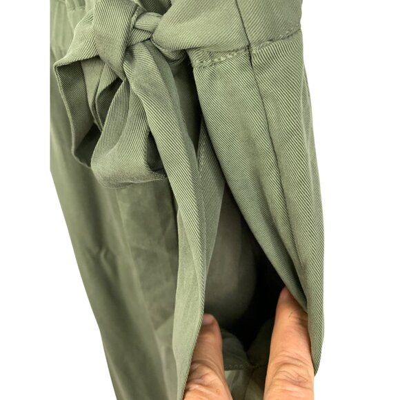 Banana Republic Green Tencel Sleeveless Wrap Jumpsuit Size 12 RO10236 NWT $149 - Picture 9 of 14